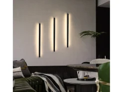 Online NETTLIFE Aplique LED para Interiores - Lámpara de Pasillo Moderna de 80 CM y 27 W, Color Blanco cálido, para Pasillo Arriba y Abajo Negro