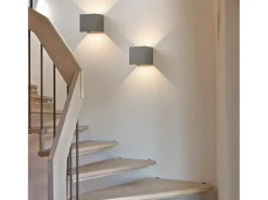 Clearance NETTLIFE Aplique LED 5W - Lámpara de Pared Exterior/Interior , Regulable Doble Haz Impermeable IP65 230V 3000K Gris