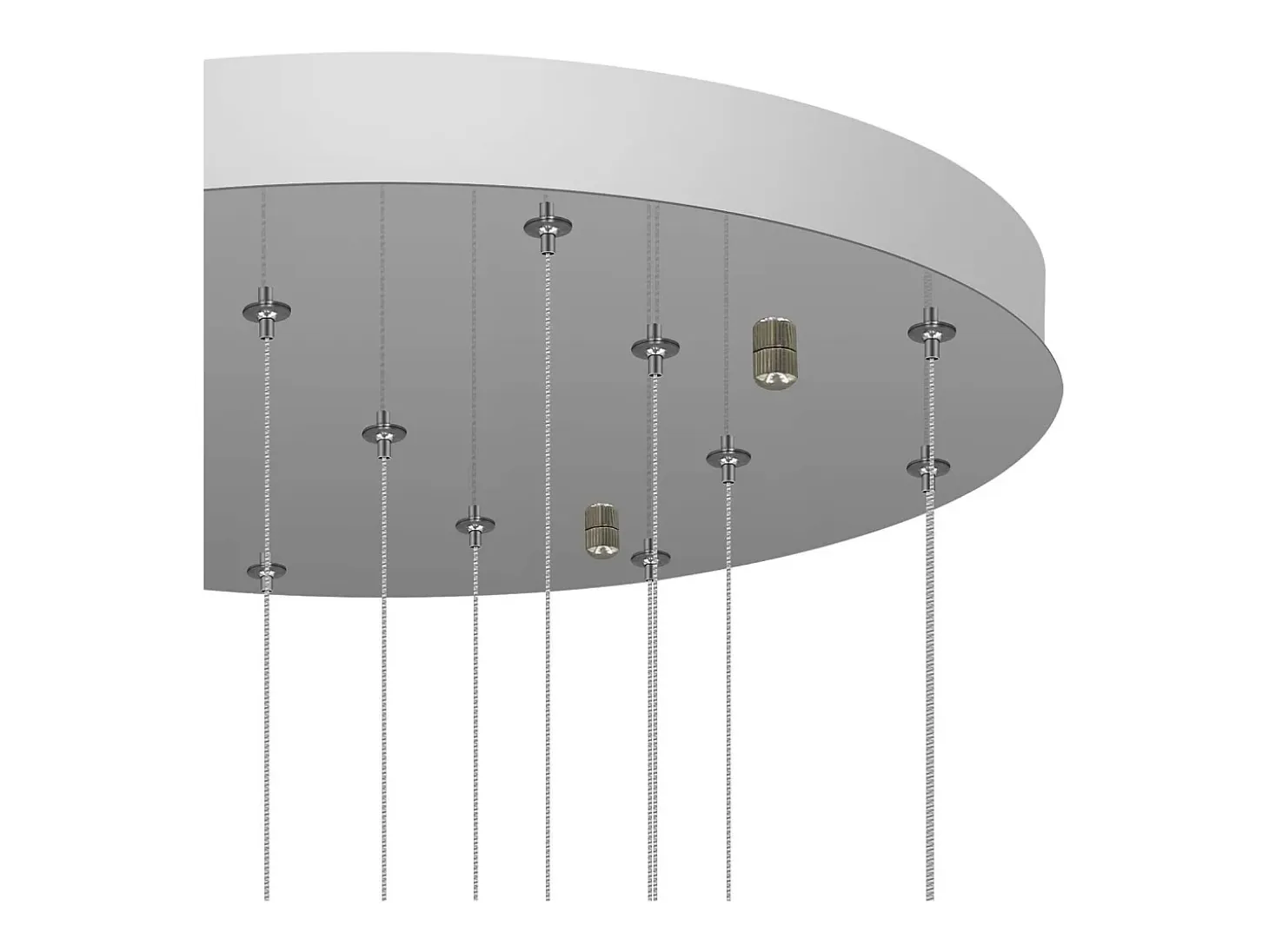 NETTLIFE. Colgante para mesa de comedor de altura ajustable. Colgante de vidrio. -Lámpara colgante. Moderno para jaula de escalera. Lustrera de 15 llamas.