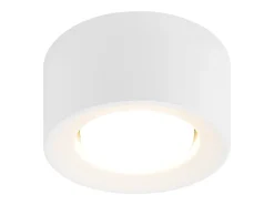 Clearance NETTLIFE Foco de superficie redondo Lámpara de superficie montada Gx53 Lámpara de techo moderna pequeña de 10 W Blanco