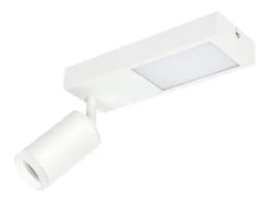 Discount NETTLIFE Foco de techo 1 bombilla GU10 dormitorio 3000k 20W lámpara de cocina negra cálido ajustable para dormitorio cocina oficina Blanco