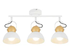 New NETTLIFE Foco de techo vintage negro E27 lámpara de pasillo ajustable 350° retro industrial metal ajustable Blanco