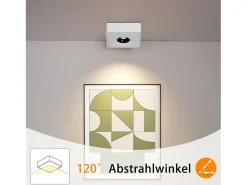 Discount NETTLIFE Foco LED 7W Cálido Foco de Techo Moderno Foco Plano y Cuadrado para Pasillo Cocina Comedor Blanco