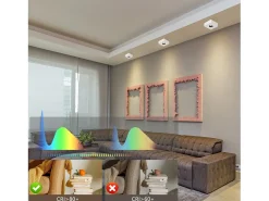 Discount NETTLIFE Foco LED 7W Cálido Foco de Techo Moderno Foco Plano y Cuadrado para Pasillo Cocina Comedor Blanco