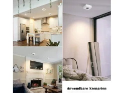 Discount NETTLIFE Foco LED 7W Cálido Foco de Techo Moderno Foco Plano y Cuadrado para Pasillo Cocina Comedor Blanco