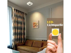 Discount NETTLIFE Foco LED 7W Cálido Foco de Techo Moderno Foco Plano y Cuadrado para Pasillo Cocina Comedor Blanco
