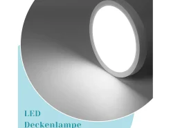 NETTLIFE, LED - Luz de techo, plana, 18 cm - 15 W, blanca, 6000 K - Iluminación moderna para la cocina, el pasillo, el dormitorio