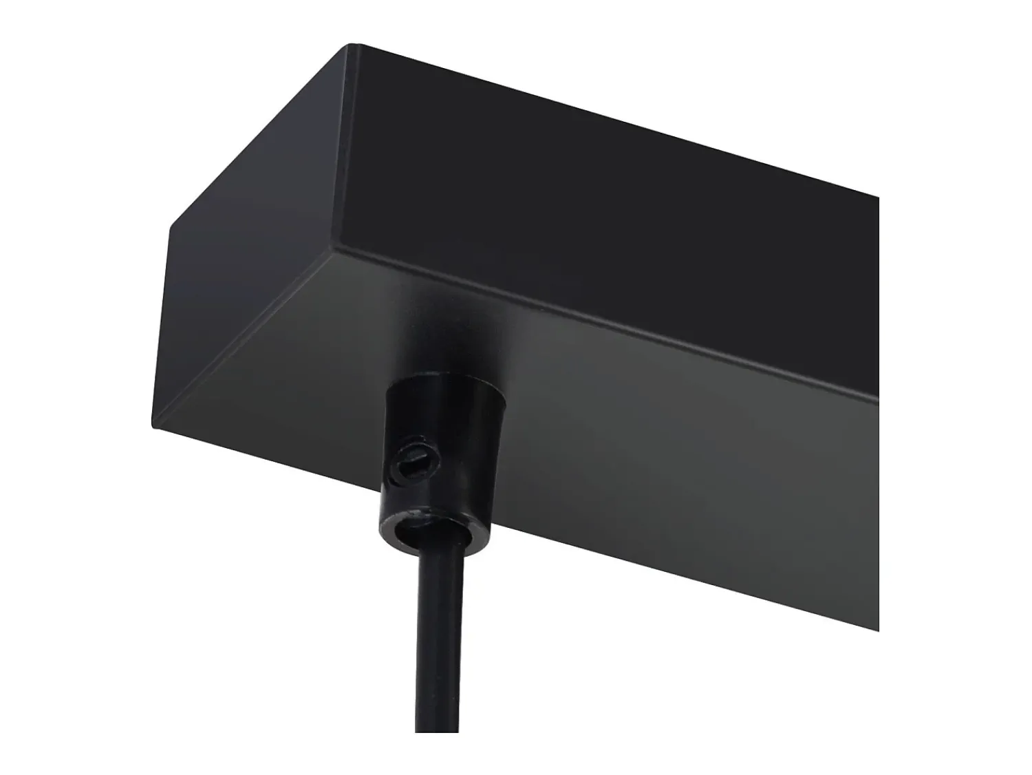 New NETTLIFE Lámpara colgante moderna de cristal para mesa de comedor, 3 llamas, E27 Negro