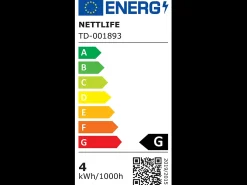 Discount NETTLIFE Lámpara de mesa con batería, lámpara de noche LED inalámbrica de 3600 mhA, lámpara táctil regulable con batería negra recargable por USB Negro