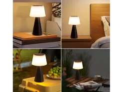 Discount NETTLIFE Lámpara de mesa con batería, lámpara de noche LED inalámbrica de 3600 mhA, lámpara táctil regulable con batería negra recargable por USB Negro