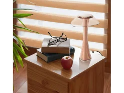 Sale NETTLIFE Lámpara de mesa LED táctil regulable con batería, lámpara de noche con USB. Dorado
