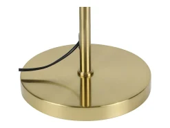 Hot NETTLIFE Lámpara de pie moderna para sala de estar - Lámpara de pie de diseño Lámpara de pie con casquillo E27 con interruptor de pie -166 cm Dorado