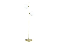 Hot NETTLIFE Lámpara de pie moderna para sala de estar - Lámpara de pie de diseño Lámpara de pie con casquillo E27 con interruptor de pie -166 cm Dorado