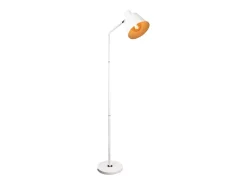 New NETTLIFE Lámpara de Pie para Salón, Lámpara de Pie Vintage - 166cm, Diseño Retro, Lámpara de Pie de Metal con Casquillo E27, Máximo 40W Blanco