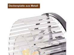Clearance NETTLIFE Lámpara de techo para dormitorio, sala de estar, lámpara de dormitorio negra, E27, lámpara de sala de estar moderna Negro