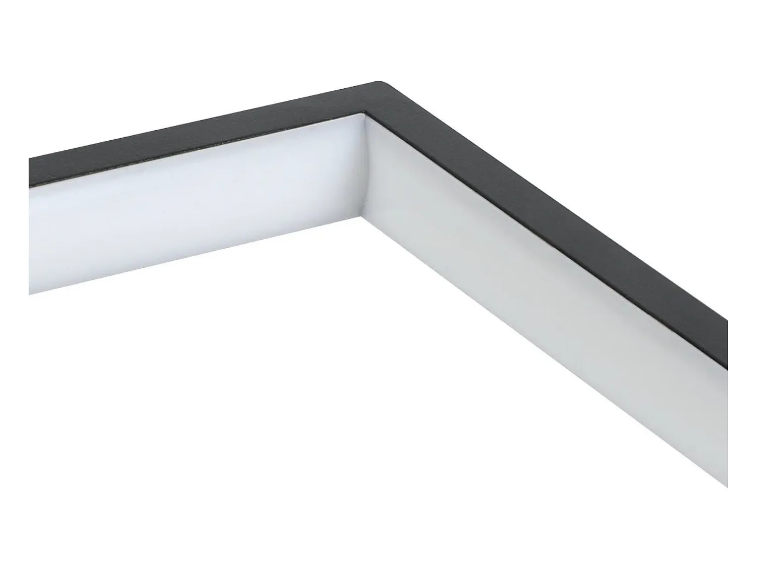 Best NETTLIFE Lámpara de Techo LED Negra 80 cm Moderna Regulable con Mando a Distancia 48W Rectángulo Diseño de Metal para Dormitorio Habitación Infantil Negro