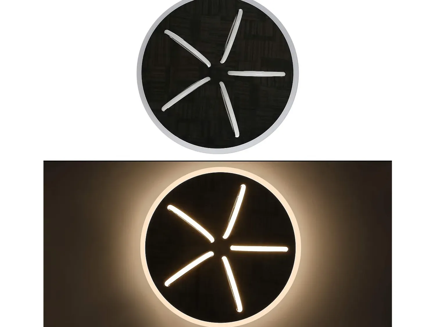 Outlet NETTLIFE Lámpara de Techo LED Luz de Salón Cálido 41W, 3000K, 43 x 12,5 cm Lámpara Moderna para Dormitorio Habitación de los Niños, Pasillo Blanco