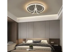 Outlet NETTLIFE Lámpara de Techo LED Luz de Salón Cálido 41W, 3000K, 43 x 12,5 cm Lámpara Moderna para Dormitorio Habitación de los Niños, Pasillo Blanco