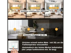 Sale NETTLIFE Lámpara de techo LED , 48 W, regulable, lámpara de ,lámpara de diseño moderno, color , con mando a distancia, lámpara de para dormitorio Negro