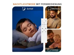 Sale NETTLIFE Lámpara de Techo LED 3000K-6500K Regulable 48W Habitación Infantil Salón con Mando a Distancia Moderna para Dormitorio Cocina Balcón Negro