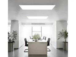 Clearance NETTLIFE Lámpara de Techo LED, 80 x 30 cm, 39W, 3000K Regulable, Plana, Lámpara con Control Remoto, Panel, , Lámpara de Escritorio para Cocina Blanco