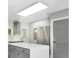 Clearance NETTLIFE Lámpara de Techo LED, 80 x 30 cm, 39W, 3000K Regulable, Plana, Lámpara con Control Remoto, Panel, , Lámpara de Escritorio para Cocina Blanco