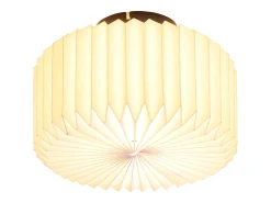 Outlet NETTLIFE Lámpara de techo vintage para salón, lámpara de cocina blanca, pantalla de papel, diseño industrial G9 Blanco