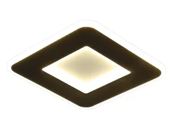 NETTLIFE Plafón^Luz de techo LED 23W 24cm lámpara de cocina blanca cálida diseño moderno lámpara cuadrada de dormitorio pasillo para sala de estar Negro