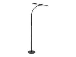 NETTLIFE Lámpara De Pie^Mesa de luz LED Salón Dimmable - Moderna, 10W Táctil, Oficina con temporizador, Cama con cuello de cisne ajustable Negro