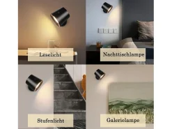Sale NETTLIFE Pack de 2 Lámpara de pared de jaula de metal interiores, lámpara de techo de metal ajustable moderna regulable de 360 ​​​​°, diseño Negro