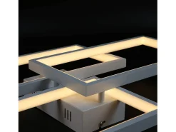 NETTLIFE Plafón^Plafón LED con intensidad variable y mando a distancia, 63W, . Blanco