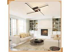 Outlet NETTLIFE Plafonario LED de 24W, diseño moderno, 3000K, luz blanca cálida. Blanco