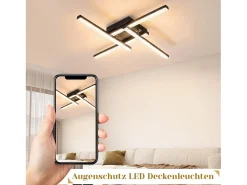Outlet NETTLIFE Plafonario LED de Diseño Moderno, 24W, , 3000K, Luz Blanca Cálida Negro