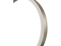NETTLIFE Plafón^Plafonario LED de intensidad variable, diseño en anillo, con mando a distancia moderno, 46W. Dorado
