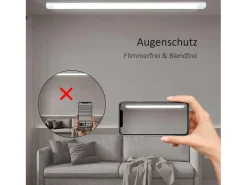 NETTLIFE Plafón^Plafonero LED de 120 cm y 36 W, tubo de luz para habitaciones húmedas, 4000 K, lámpara para bodega, neutro, ángulo de haz largo de 180°. Blanco