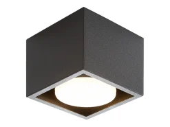 NETTLIFE Plafón^Spot LED Luces de techo GX53 MAX.5W Foco giratorio cuadrado para cocina Sala Comedor Pasillo Negro