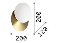 Best Ideal Lux NINFEA AP1, Aplique Bianca, Luz Ideal Blanco