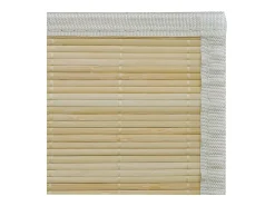 New Garden Furniture Noisiel Alfombra rectangular de bambú natural 150 x 200 cm Beige