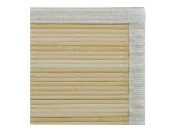 Best Garden Furniture Noisiel Alfombra rectangular de bambú natural 120 x 180 cm Beige