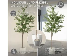 Best ML-DESIGN Olivo artificial Plantas artificiales Árbol artificial Planta artificial en mace Verde