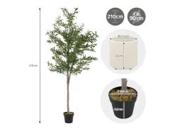 Best ML-DESIGN Olivo artificial Plantas artificiales Árbol artificial Planta artificial en mace Verde