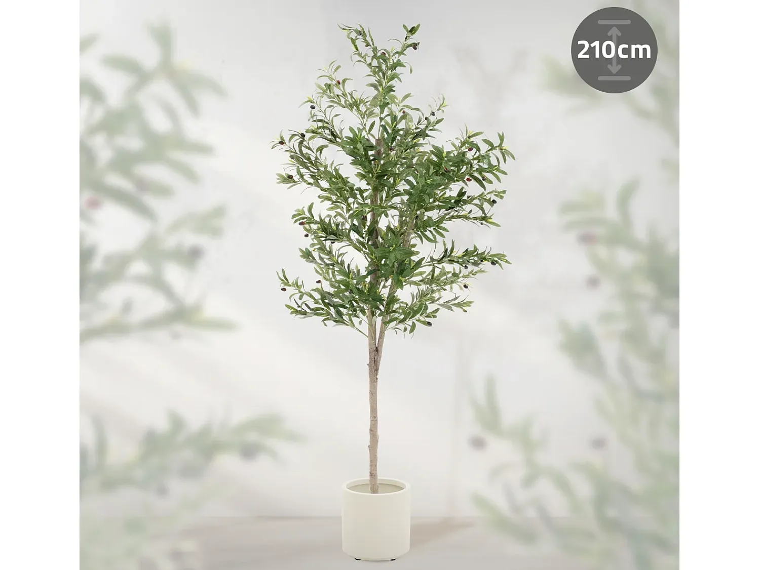 Best ML-DESIGN Olivo artificial Plantas artificiales Árbol artificial Planta artificial en mace Verde