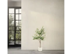 ML-DESIGN Planta Artificial^Olivo artificial Plantas artificiales Árbol artificial Planta artificial en mace Verde