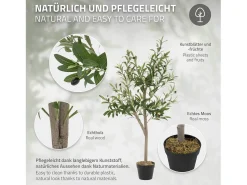 ML-DESIGN Planta Artificial^Olivo artificial Plantas artificiales Árbol artificial Planta artificial en mace Verde