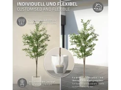 ML-DESIGN Planta Artificial^Olivo artificial Plantas artificiales Árbol artificial Planta artificial en mace Verde