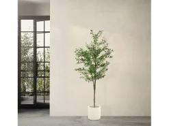 ML-DESIGN Planta Artificial^Olivo artificial Plantas artificiales Árbol artificial Planta artificial en mace Verde
