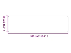 Garden Furniture Alfombra De Pasillo^Overijse Alfombra de pasillo con aspecto sisal 80x300 cm Gris antracita