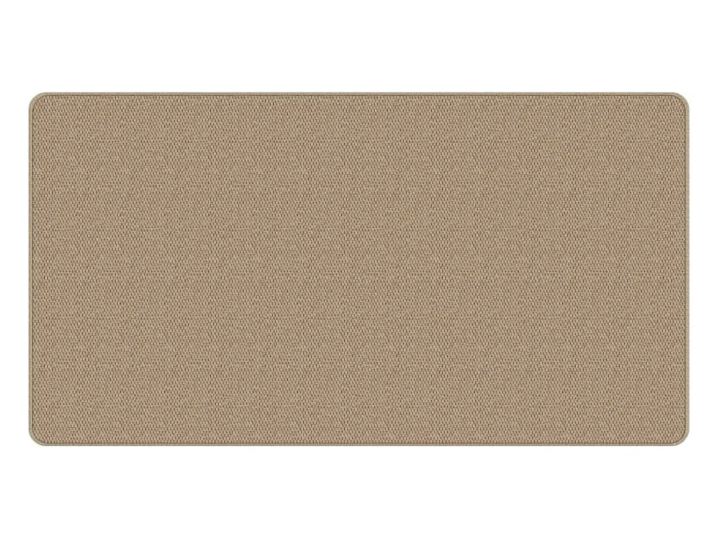Overijse Alfombra de pasillo con aspecto de sisal color arena 80x150 cm