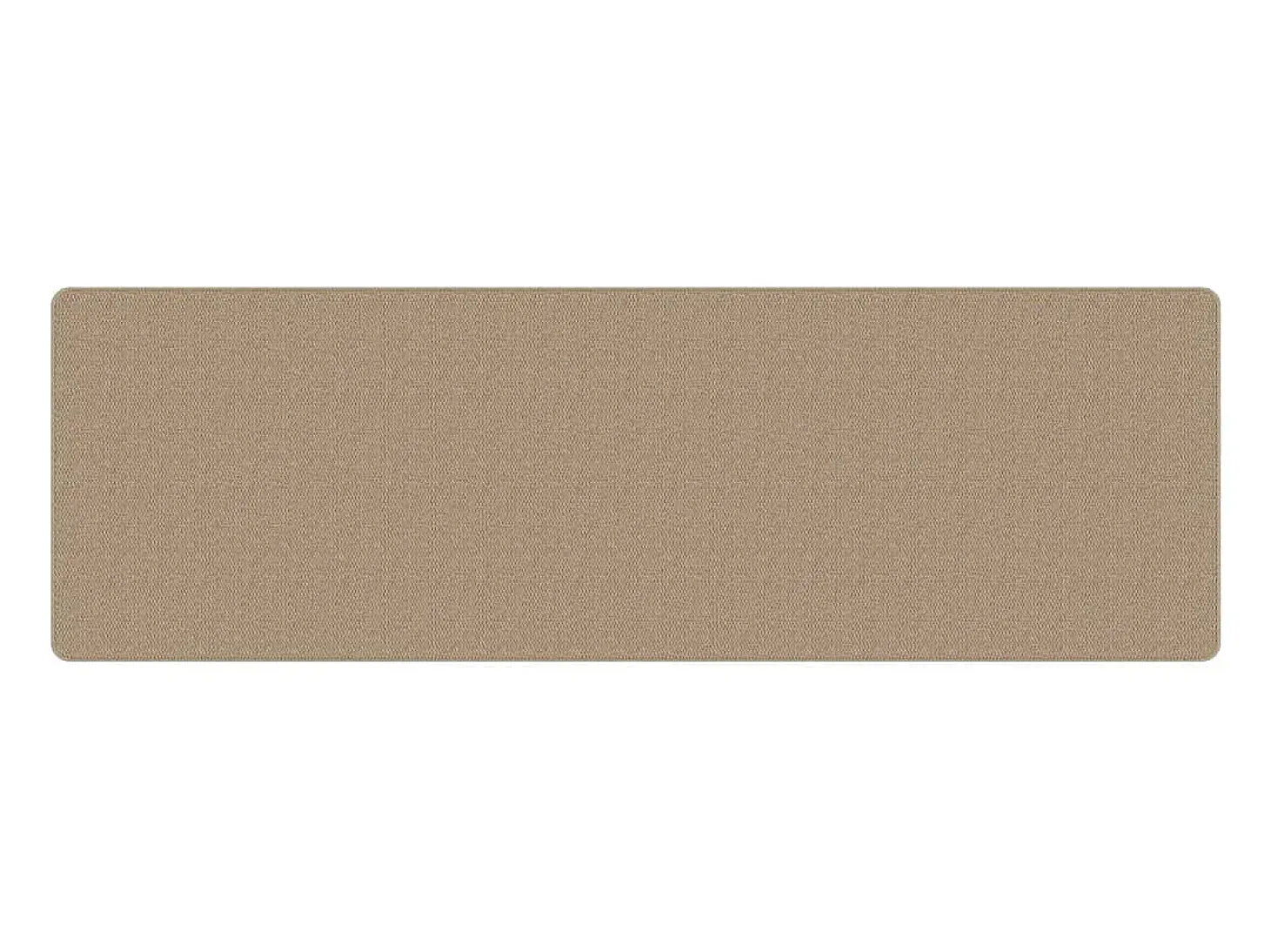 Overijse Alfombra de pasillo con aspecto de sisal color arena 80x250 cm