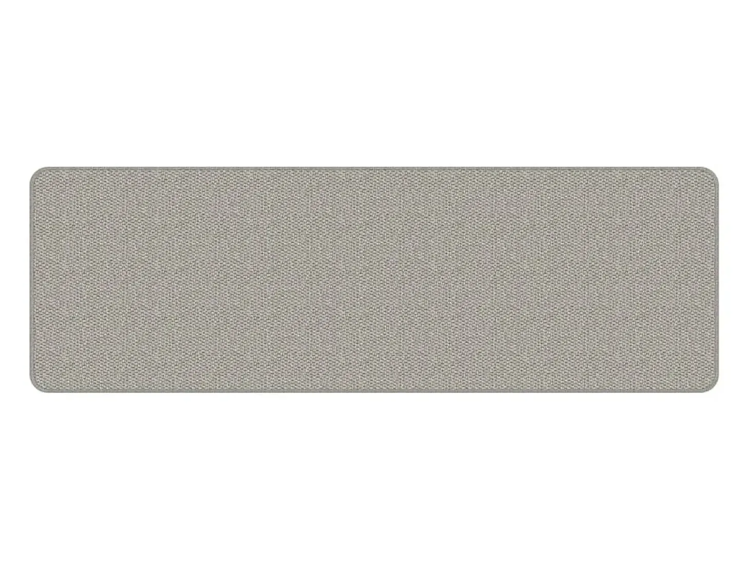 Overijse Alfombra de pasillo con aspecto de sisal platina 50x150 cm